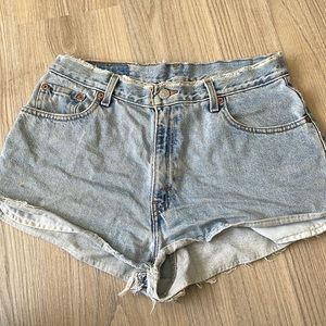 Levi Jean shorts size 12 but sit like a 6